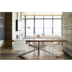 ARKANSAS modern akác étkezőasztal - 220cm BIZZOTTO