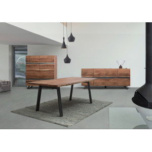MARONE modern akácfa étkezőasztal - 160/200cm