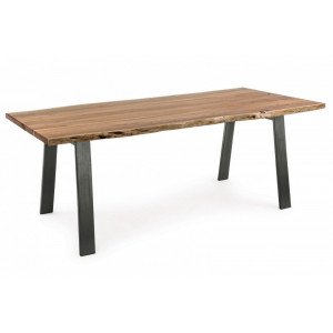 MARONE modern akácfa étkezőasztal - 160/200cm BIZZOTTO