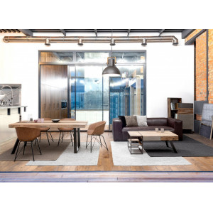 MANCHESTER modern mangófa étkezőasztal - 160/200cm