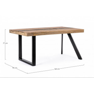 MANCHESTER modern mangófa étkezőasztal - 160/200cm