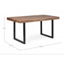 EGON modern akácfa étkezőasztal - 160/200cm