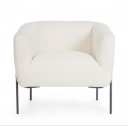 MADLINE design fotel - fehér boucle