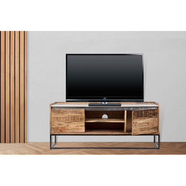 LAMBETH modern mangófa TV-szekrény - 145cm