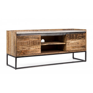 LAMBETH modern mangófa TV-szekrény - 145cm