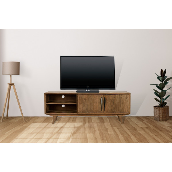 SHERMAN különleges mangófa TV-szekrény - 152cm