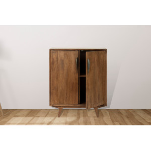 SHERMAN különleges mangófa bárszekrény - 90cm BIZZOTTO