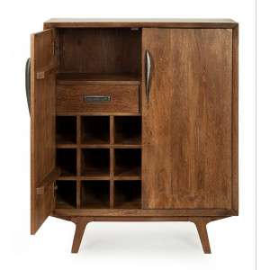 SHERMAN különleges mangófa bárszekrény - 90cm BIZZOTTO