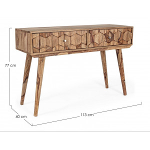 KANT exkluzív rózsafa konzolasztal - 113cm