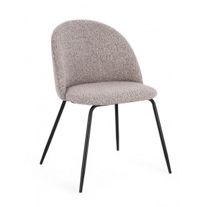 TANYA modern boucle szék - szürke BIZZOTTO