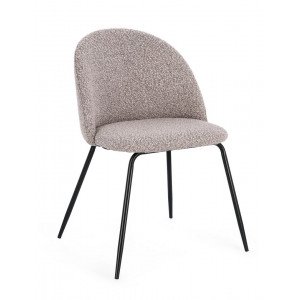 TANYA modern boucle szék - szürke BIZZOTTO