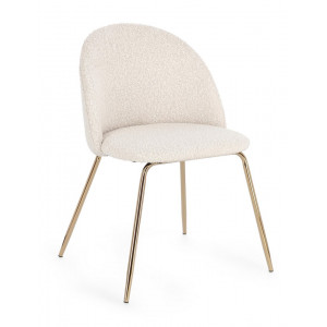 TANYA modern boucle szék - beige BIZZOTTO