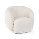 TECLA design boucle fotel - fehér/beige