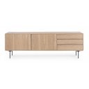 WIDALD design kőris TV-szekrény - 160cm