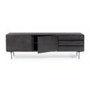 WIDALD DARK design kőris TV-szekrény - 160cm