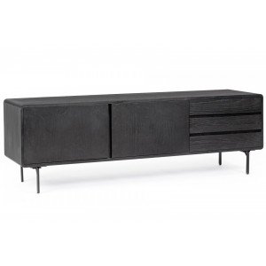 WIDALD DARK design kőris TV-szekrény - 160cm BIZZOTTO