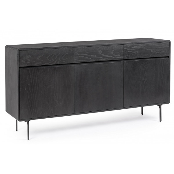 WIDALD DARK design kőris komód - 160cm