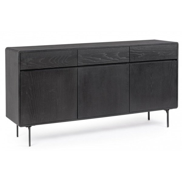 WIDALD DARK design kőris komód - 160cm