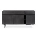 WIDALD DARK design kőris komód - 160cm