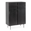 WIDALD DARK design kőris szekrény - 90cm