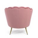 TULPE modern bársony fotel - szürke/mályva/kék