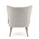 MORITZ design boucle fotel - szürke