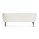 VANELLE design boucle kanapé - 175cm- szürke/fehér