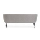 VANELLE design boucle kanapé - 175cm- szürke/fehér