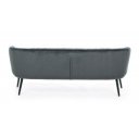VANELLE design bársony kanapé - 175cm - szürke/kék