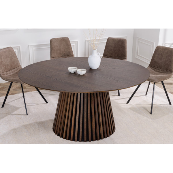 VALHALLA DARK modern kerek étkezőasztal - 120cm