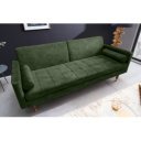 TAILOR mikrovelúr kanapéágy 196 cm – zöld
