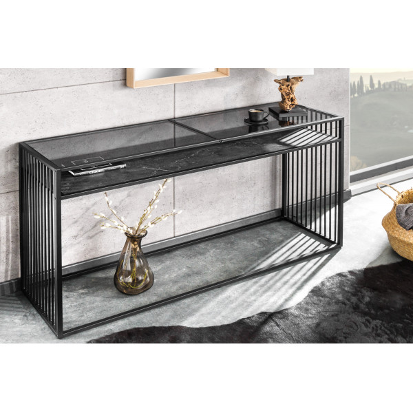 ARCHITECTURE design konzolasztal - 120cm - fekete