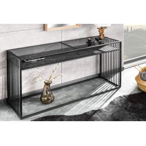 ARCHITECTURE design konzolasztal - 120cm - fekete INVICTA