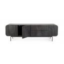 ORISSA BLACK modern mangófa TV-szekrény - 172cm