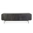ORISSA BLACK modern mangófa TV-szekrény - 172cm