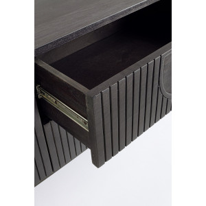 ORISSA BLACK modern mangófa TV-szekrény - 172cm