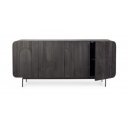 ORISSA BLACK modern mangófa komód - 180cm