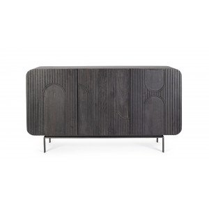 ORISSA BLACK modern mangófa komód - 145cm BIZZOTTO