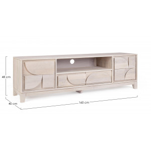 THALES modern mangófa TV-szekrény - 160cm