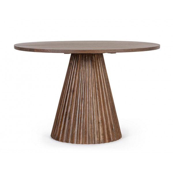 ORISSA kerek mangófa étkezőasztal - 120cm