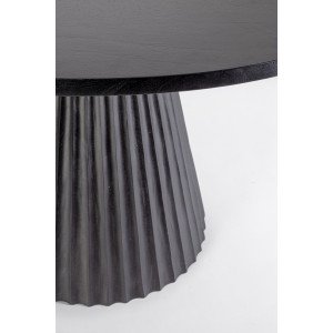 ORISSA BLACK kerek mangófa étkezőasztal - 120cm BIZZOTTO
