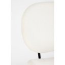 MADDIE modern boucle szék - fehér
