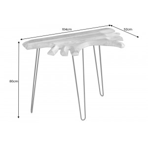 WILD modern akác konzolasztal - 104cm