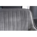 TURIN modern bársony ülőpad - 160cm - szürke