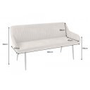 TURIN modern ülőpad - 160cm - taupe