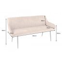 TURIN modern ülőpad - 160cm - barna