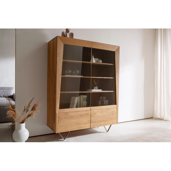 KENNEDY prémium akác vitrin - 150cm