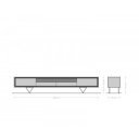 STONEGRACE prémium akác TV-szekrény - 175/240cm - natúr