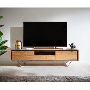 STONEGRACE prémium akác TV-szekrény - 175/240cm - natúr bútor