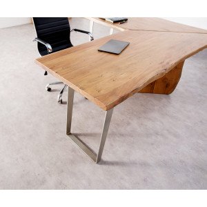 LIVE EDGE prémium akác íróasztal - 170cm - natúr bútor
